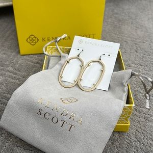 Kendra Scott Danielle earrings in clear w gold